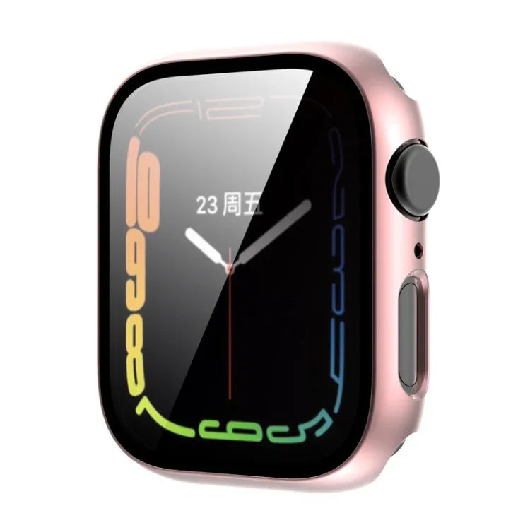 Ốp đồng hồ PC mạ kính cường lực, Dành cho Apple Watch Series 9 / 8 & 7 45mm, Dành cho Apple Watch Series 9 / 8 & 7 41mm