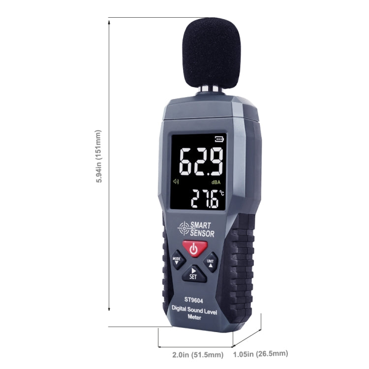 Máy đo âm thanh SmartSensor dB Decibel, ST9604, AS804