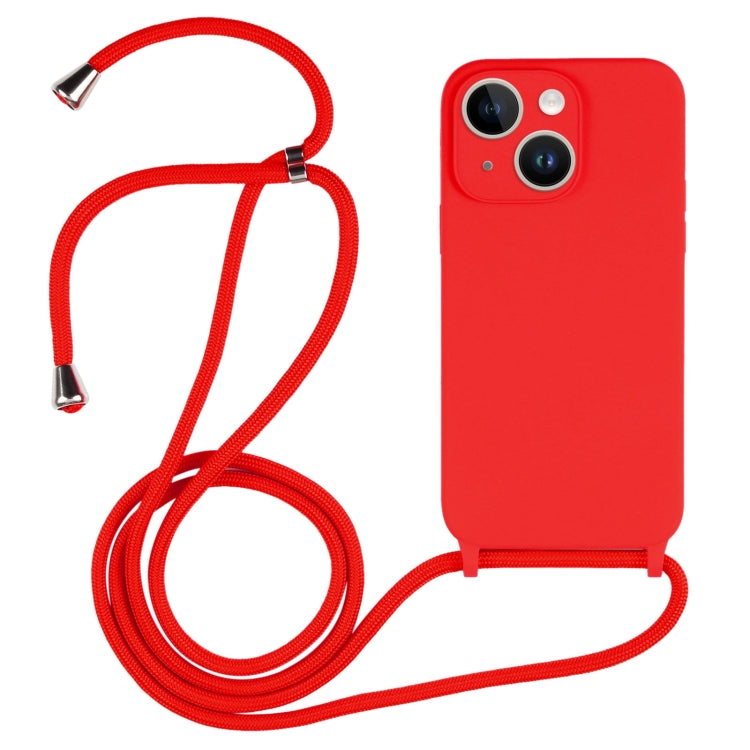 Crossbody Lanyard Liquid Silicone Case, For iPhone 14, For iPhone 14 Plus, For iPhone 14 Pro