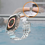 Dây đồng hồ TPU trong suốt Glacier liền khối, Dành cho Apple Watch Ultra 49mm