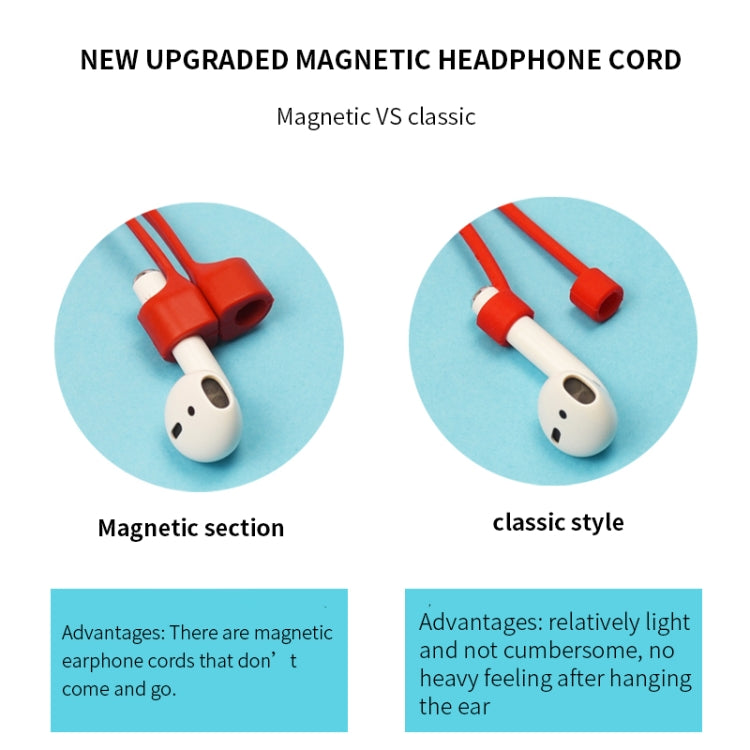 Dây đeo silicone nam châm chống mất tai nghe Bluetooth, dành cho AirPods Pro 2
