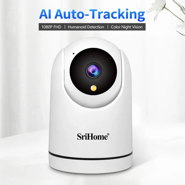 SriHome SH042 Camera Giám Sát Pan-tilt WiFi AI 2.0MP 1080P HD, SH042