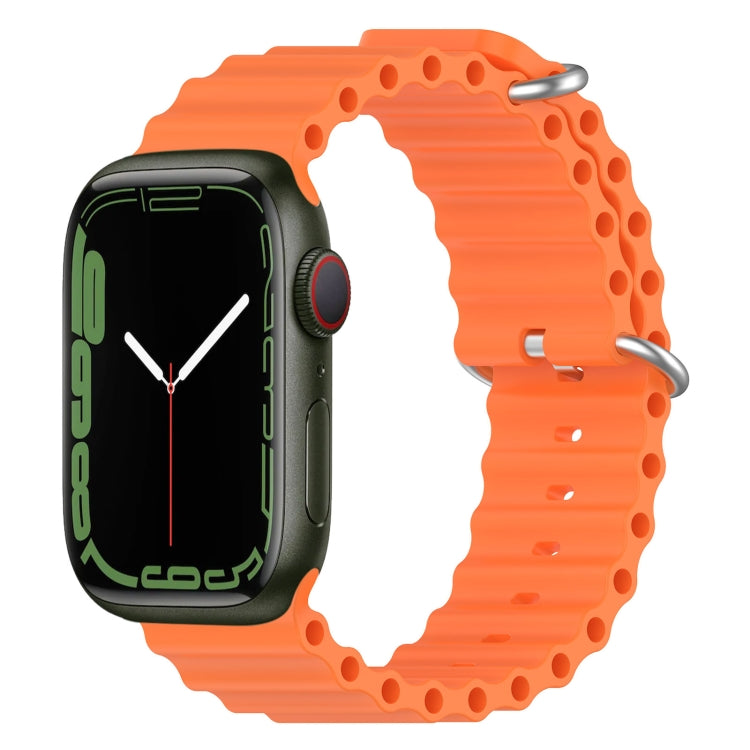 Ocean Silicone Watch Band, For Apple Watch Series 8&7 41mm, For Apple Watch Series 8&7 41mm / SE 2&6&SE&5&4 40mm