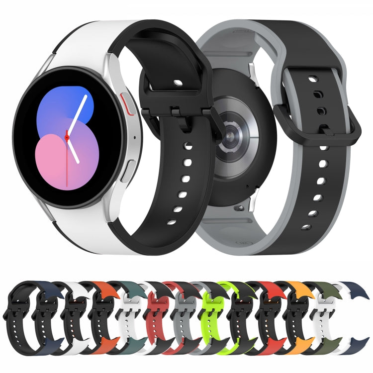 Dây đồng hồ silicone hai màu, dành cho Samsung Galaxy Watch5 40mm / 44mm