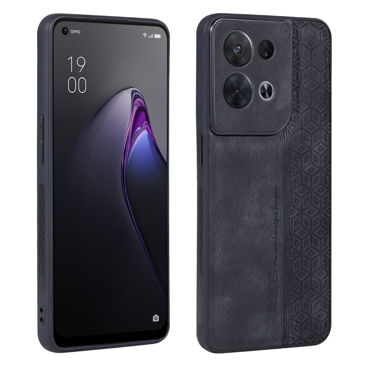 AZNS 3D Embossed Skin Feel Phone Case, For OPPO Reno8 Pro, For OPPO Reno7 5G, For OPPO Reno7 Global, For OPPO Reno7 Pro 5G, For OPPO Reno7 SE 5G, For OPPO K10 5G, For OPPO A57 5G / A77 5G / Realme Q5i / V23, For vivo X80 Pro
