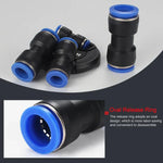 LAIZE 10 chiếc đầu nối nhanh khí nén thẳng bằng nhựa PU, PU-4, PU-6, PU-8, PU-10, PU-12, PU-14, PU-16