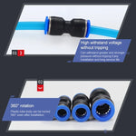 LAIZE 10 chiếc đầu nối nhanh khí nén thẳng bằng nhựa PU, PU-4, PU-6, PU-8, PU-10, PU-12, PU-14, PU-16
