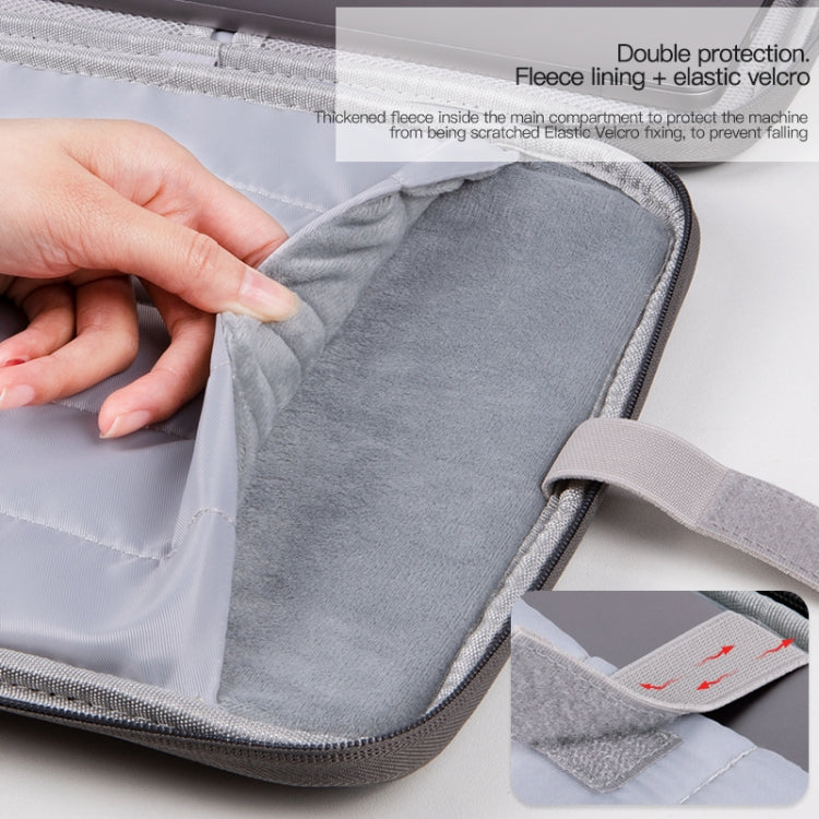 Túi da kết cấu lông cừu di động, dành cho laptop 9.7-11 inch, dành cho laptop 12.9-13 inch
