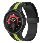Dây đồng hồ silicone sọc hai màu, dành cho Samsung Galaxy Watch5 Pro