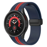 Dây đồng hồ silicone sọc hai màu, dành cho Samsung Galaxy Watch5 Pro