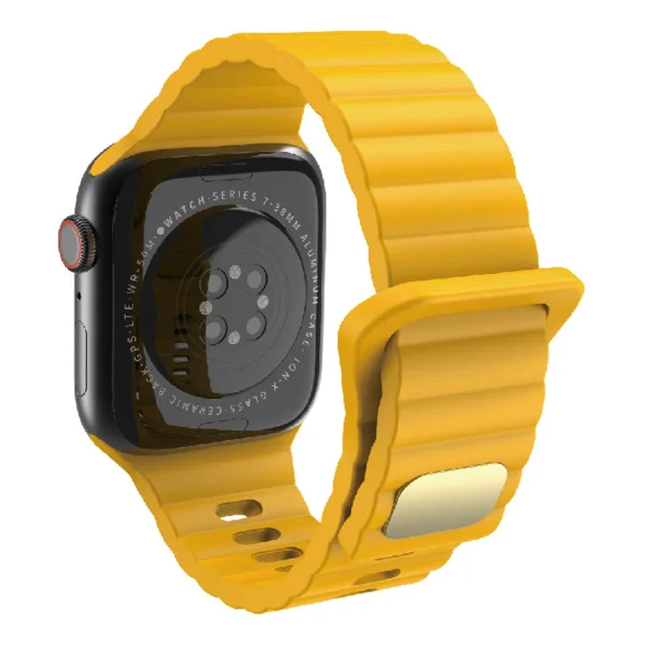 Dây đồng hồ silicone thoáng khí, thân thiện với da cho Apple Watch, Ultra 49mm / Series 8&7 45mm / SE 2&6&SE&5&4 44mm / 3&2&1 42mm, Series 8&7 41mm / SE 2&6&SE&5&4 40mm / 3&2&1 38mm