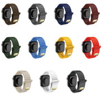 Dây đồng hồ silicone thoáng khí, thân thiện với da cho Apple Watch, Ultra 49mm / Series 8&7 45mm / SE 2&6&SE&5&4 44mm / 3&2&1 42mm, Series 8&7 41mm / SE 2&6&SE&5&4 40mm / 3&2&1 38mm