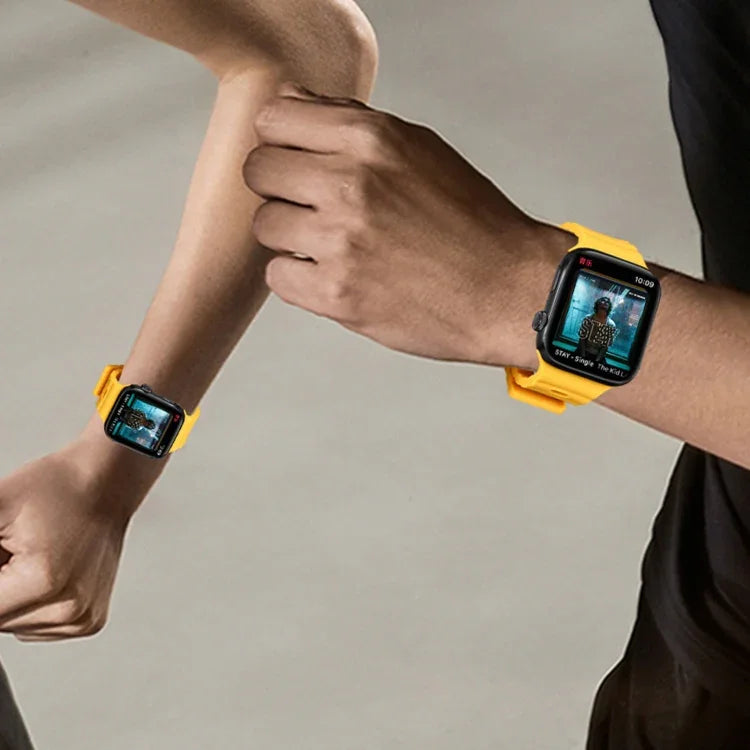 Dây đồng hồ silicone thoáng khí, thân thiện với da cho Apple Watch, Ultra 49mm / Series 8&7 45mm / SE 2&6&SE&5&4 44mm / 3&2&1 42mm, Series 8&7 41mm / SE 2&6&SE&5&4 40mm / 3&2&1 38mm