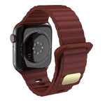 Dây đồng hồ silicone thoáng khí, thân thiện với da cho Apple Watch, Ultra 49mm / Series 8&7 45mm / SE 2&6&SE&5&4 44mm / 3&2&1 42mm, Series 8&7 41mm / SE 2&6&SE&5&4 40mm / 3&2&1 38mm