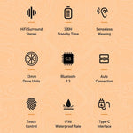 Tai nghe chơi game Bluetooth không dây awei T58, T58