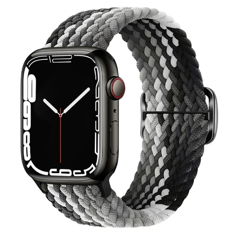 Dây đồng hồ nylon bện khóa cài, cho Apple Watch Ultra 49mm / Series 8&7 45mm / SE 2&6&SE&5&4 44mm / 3&2&1 42mm
