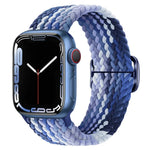Dây đồng hồ nylon bện khóa cài, cho Apple Watch Ultra 49mm / Series 8&7 45mm / SE 2&6&SE&5&4 44mm / 3&2&1 42mm