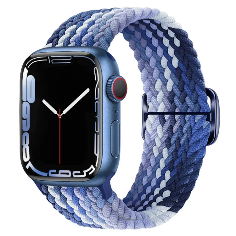 Dây đồng hồ nylon bện khóa cài, cho Apple Watch Ultra 49mm / Series 8&7 45mm / SE 2&6&SE&5&4 44mm / 3&2&1 42mm