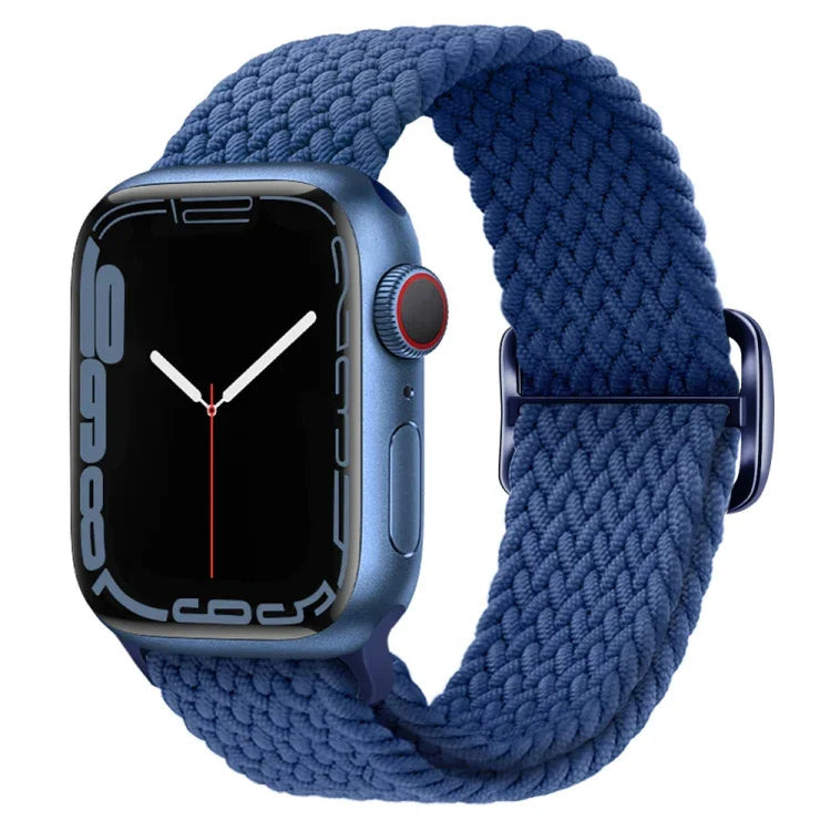 Dây đồng hồ nylon bện khóa cài, cho Apple Watch Ultra 49mm / Series 8&7 45mm / SE 2&6&SE&5&4 44mm / 3&2&1 42mm