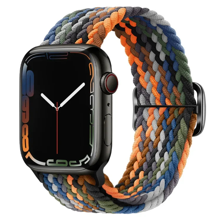 Dây đồng hồ nylon bện khóa cài, cho Apple Watch Ultra 49mm / Series 8&7 45mm / SE 2&6&SE&5&4 44mm / 3&2&1 42mm