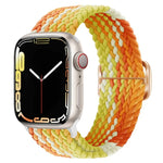 Dây đồng hồ nylon bện khóa cài, cho Apple Watch Ultra 49mm / Series 8&7 45mm / SE 2&6&SE&5&4 44mm / 3&2&1 42mm