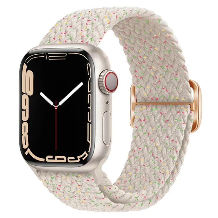 Dây đồng hồ nylon bện khóa cài, cho Apple Watch Ultra 49mm / Series 8&7 45mm / SE 2&6&SE&5&4 44mm / 3&2&1 42mm