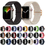 Dây đồng hồ nylon bện khóa cài, cho Apple Watch Ultra 49mm / Series 8&7 45mm / SE 2&6&SE&5&4 44mm / 3&2&1 42mm