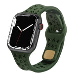 Dây đồng hồ silicone chữ cái tiếng Anh, Dành cho Apple Watch Ultra 49mm / Series 8&7 45mm / SE 2&6&SE&5&4 44mm / 3&2&1 42mm, Dành cho Apple Watch Series 8&7 41mm / SE 2&6&SE&5&4 40mm / 3&2&1 38mm