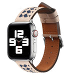 Dây đồng hồ da thật bện, Dành cho Apple Watch Ultra 49mm / Series 8&7 45mm / SE 2&6&SE&5&4 44mm / 3&2&1 42mm, Dành cho Apple Watch Series 8&7 41mm / SE 2&6&SE&5&4 40mm / 3&2&1 38mm