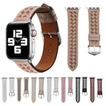 Dây đồng hồ da thật bện, Dành cho Apple Watch Ultra 49mm / Series 8&7 45mm / SE 2&6&SE&5&4 44mm / 3&2&1 42mm, Dành cho Apple Watch Series 8&7 41mm / SE 2&6&SE&5&4 40mm / 3&2&1 38mm
