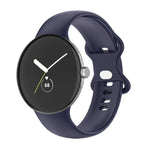 Dây đồng hồ silicone màu đơn cho Google Pixel Watch 4 / 3 / 2 / 1 41mm, Nam, Nữ