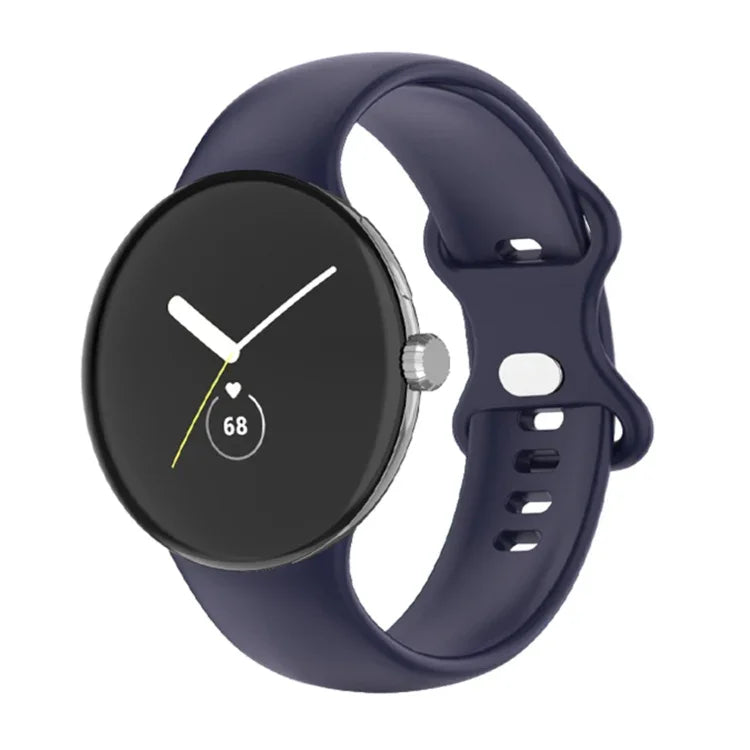 Dây đồng hồ silicone màu đơn cho Google Pixel Watch 4 / 3 / 2 / 1 41mm, Nam, Nữ