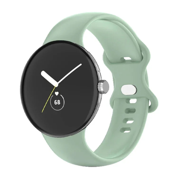 Dây đồng hồ silicone màu đơn cho Google Pixel Watch 4 / 3 / 2 / 1 41mm, Nam, Nữ