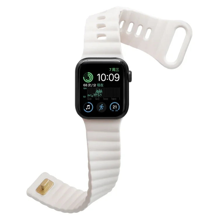 Dây đồng hồ silicone khóa cài ngược, cho Apple Watch Ultra 49mm / Series 8&7 45mm / SE 2&6&SE&5&4 44mm / 3&2&1 42mm, cho Apple Watch Series 8&7 41mm / SE 2&6&SE&5&4 40mm / 3&2&1 38mm