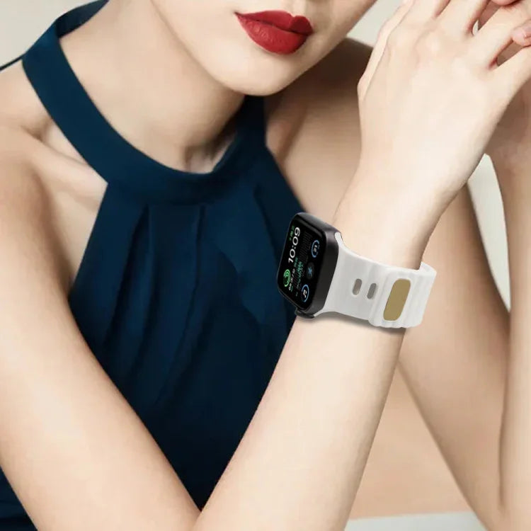 Dây đồng hồ silicone khóa cài ngược, cho Apple Watch Ultra 49mm / Series 8&7 45mm / SE 2&6&SE&5&4 44mm / 3&2&1 42mm, cho Apple Watch Series 8&7 41mm / SE 2&6&SE&5&4 40mm / 3&2&1 38mm