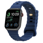 Dây đồng hồ silicone khóa cài ngược, cho Apple Watch Ultra 49mm / Series 8&7 45mm / SE 2&6&SE&5&4 44mm / 3&2&1 42mm, cho Apple Watch Series 8&7 41mm / SE 2&6&SE&5&4 40mm / 3&2&1 38mm