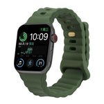 Dây đồng hồ silicone khóa cài ngược, cho Apple Watch Ultra 49mm / Series 8&7 45mm / SE 2&6&SE&5&4 44mm / 3&2&1 42mm, cho Apple Watch Series 8&7 41mm / SE 2&6&SE&5&4 40mm / 3&2&1 38mm
