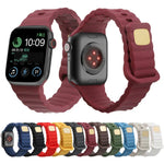 Dây đồng hồ silicone khóa cài ngược, cho Apple Watch Ultra 49mm / Series 8&7 45mm / SE 2&6&SE&5&4 44mm / 3&2&1 42mm, cho Apple Watch Series 8&7 41mm / SE 2&6&SE&5&4 40mm / 3&2&1 38mm