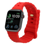 Dây đồng hồ silicone khóa cài ngược, cho Apple Watch Ultra 49mm / Series 8&7 45mm / SE 2&6&SE&5&4 44mm / 3&2&1 42mm, cho Apple Watch Series 8&7 41mm / SE 2&6&SE&5&4 40mm / 3&2&1 38mm