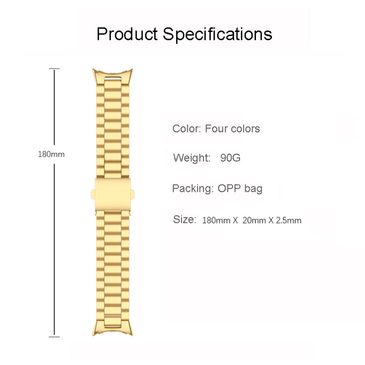 Dây đồng hồ kim loại thép không gỉ ba lớp cho Google Pixel Watch 4 / 3 / 2 / 1 41mm