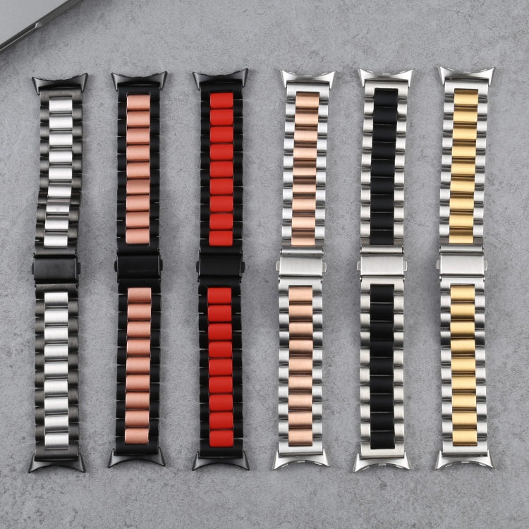 Dây đồng hồ kim loại thép không gỉ ba lớp cho Google Pixel Watch 4 / 3 / 2 / 1 41mm