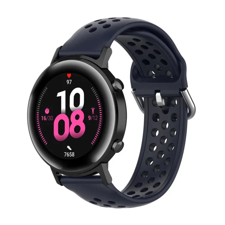 20mm Clasp Solid Color Sport Wrist Strap Watchband, For Huawei Watch GT2 42MM, For Galaxy Watch Active2 / Active