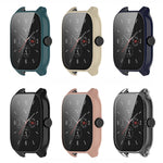 PC + Tempered Glass Integrated Protective Watch Case, For Amazfit GTS 4