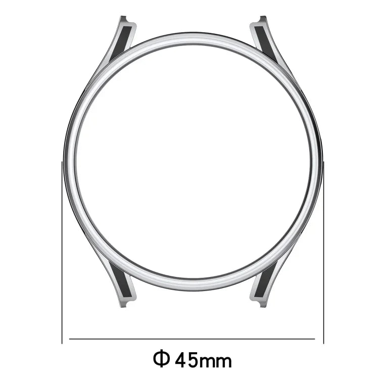 Ốp bảo vệ đồng hồ hai màu kiểu tượng treo kèm phim kính cường lực, dành cho Samsung Galaxy Watch5 Pro 45mm, Samsung Galaxy Watch5 40mm, Samsung Galaxy Watch5 44mm, Samsung Galaxy Watch4 40mm, Samsung Galaxy Watch4 44mm