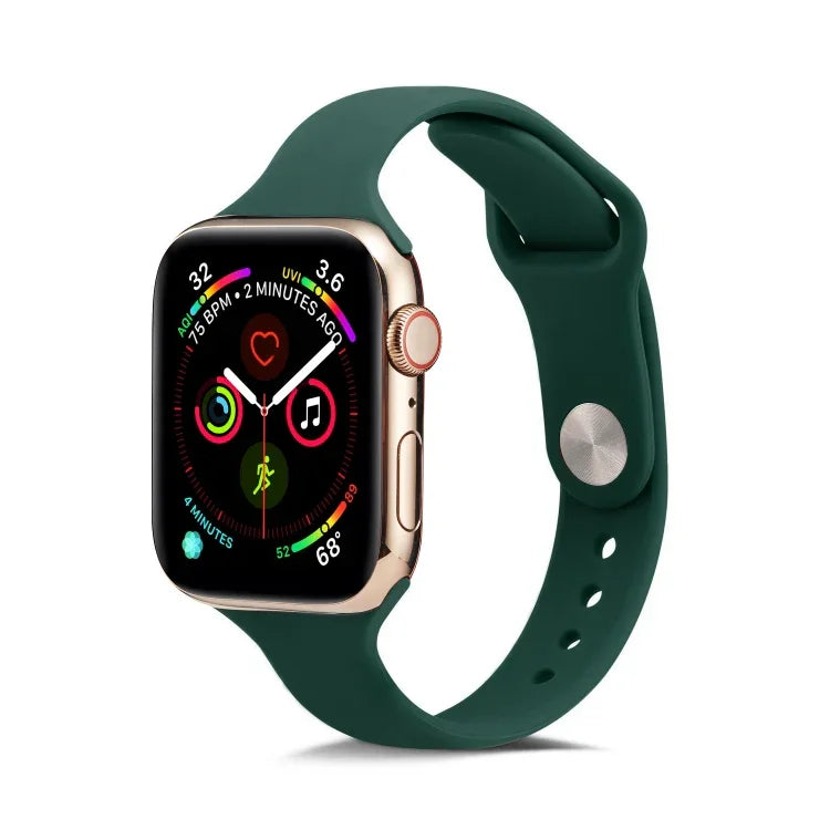 Dây đeo đồng hồ thay thế bằng silicone mỏng, Dành cho Apple Watch 5/4 44mm & 3/2/1 42mm, Dành cho Apple Watch 5/4 40mm & 3/2/1 38mm