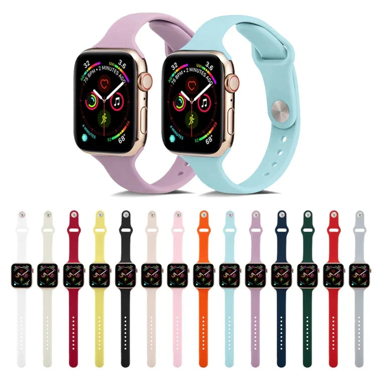 Dây đeo đồng hồ thay thế bằng silicone mỏng, Dành cho Apple Watch 5/4 44mm & 3/2/1 42mm, Dành cho Apple Watch 5/4 40mm & 3/2/1 38mm