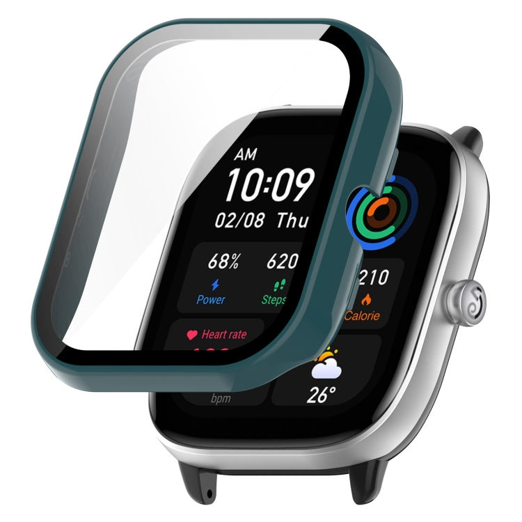 PC + Tempered Glass Integrated Protective Watch Case, For Amazfit GTS4 Mini