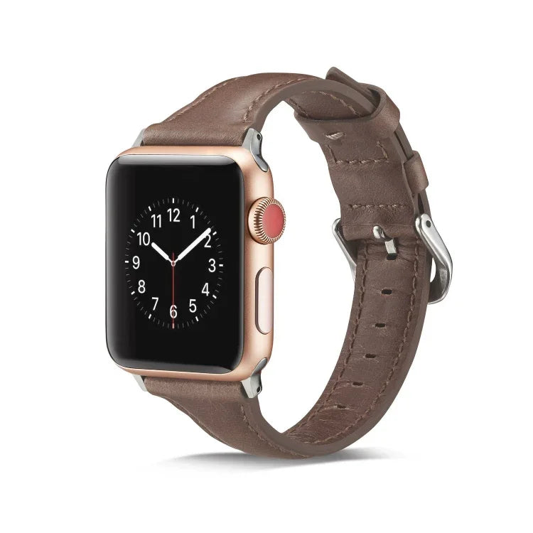 Dây đeo đồng hồ thay thế bằng da mỏng, Dành cho Apple Watch 5/4 44mm & 3/2/1 42mm, Dành cho Apple Watch 5/4 40mm & 3/2/1 38mm