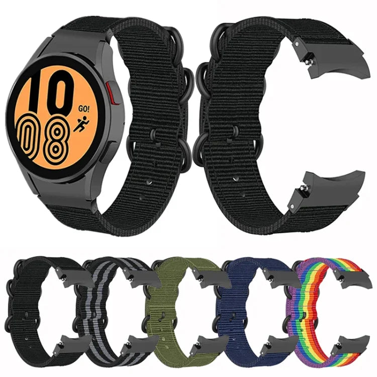 Dây đồng hồ vòng ba nhẫn nylon cho Samsung Galaxy Watch4 / Watch4 Classic / Watch5 / Watch5 Pro