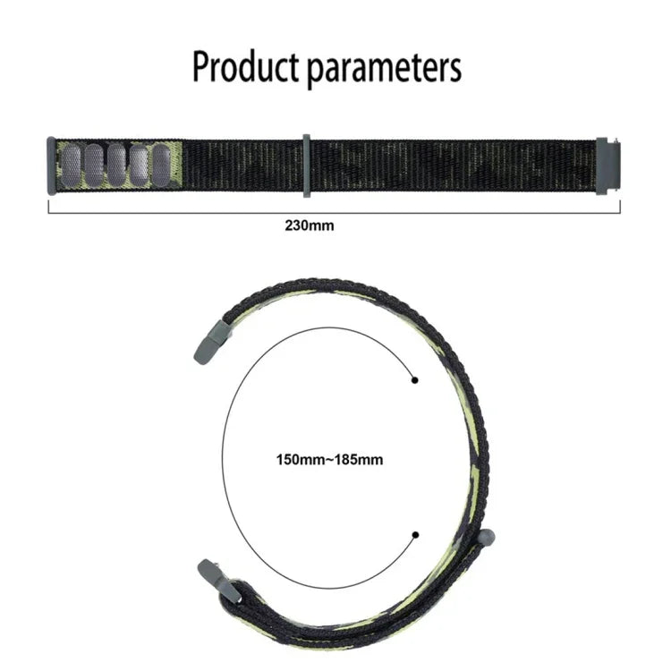 Dây đồng hồ vòng nylon họa tiết ngụy trang, cho Samsung Galaxy Watch5 40mm/44mm / Watch5 Pro